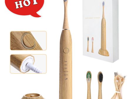 Eco-Friendly Bamboo Electric Toothbrush - Sustainable, Smart, & Dentist Approved! Online