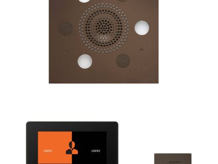 ThermaSol Wellness Steam Package with 7  ThermaTouch Square in Oil Rubbed Bronze Finish on Sale