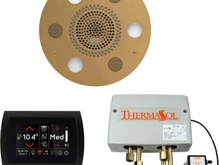 ThermaSol Wellness Shower Package with SignaTouch Round in Satin Brass Finish Online Sale