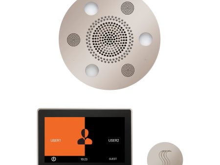 ThermaSol Wellness Steam Package with 10  ThermaTouch Round in Polished Nickel Finish Discount