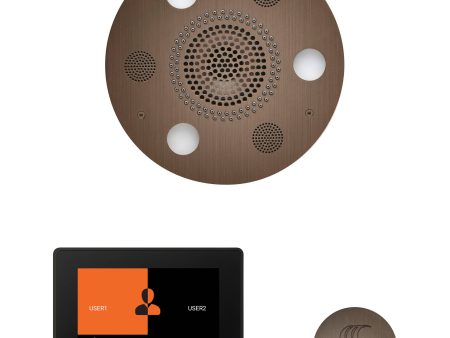 ThermaSol Wellness Steam Package with 7  ThermaTouch Round in Antique Copper Finish Fashion