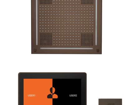 ThermaSol wellness Hydrovive Steam Package with 10  ThermaTouch Square in Oil Rubbed Bronze Finish Online