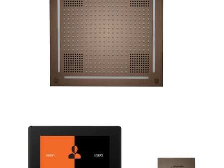 ThermaSol wellness Hydrovive Steam Package with 7  ThermaTouch Square in Antique Copper Finish For Discount