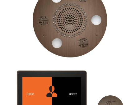 ThermaSol Wellness Steam Package with 10  ThermaTouch Round in Antique Copper Finish Online Hot Sale