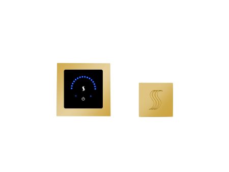 ThermaSol MicroTouch Control Kit Square in Polished Gold Finish Discount