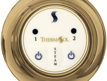 ThermaSol Easy Start Control Round in Satin Brass Finish Hot on Sale