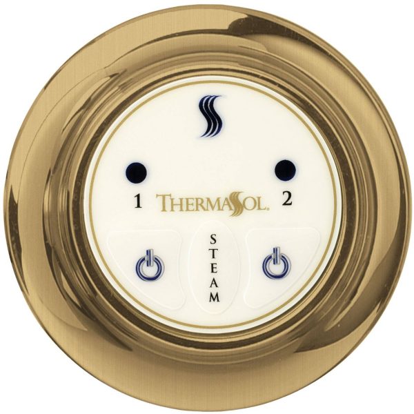 ThermaSol Easy Start Control Round in Satin Brass Finish Hot on Sale