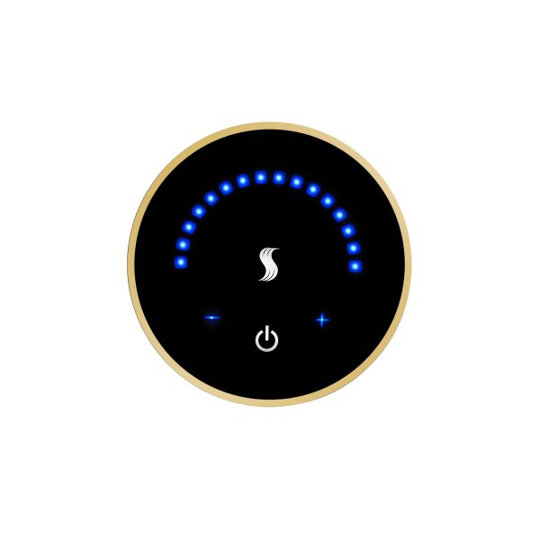 ThermaSol MicroTouch Controller Round in Polished Gold Finish Online Sale