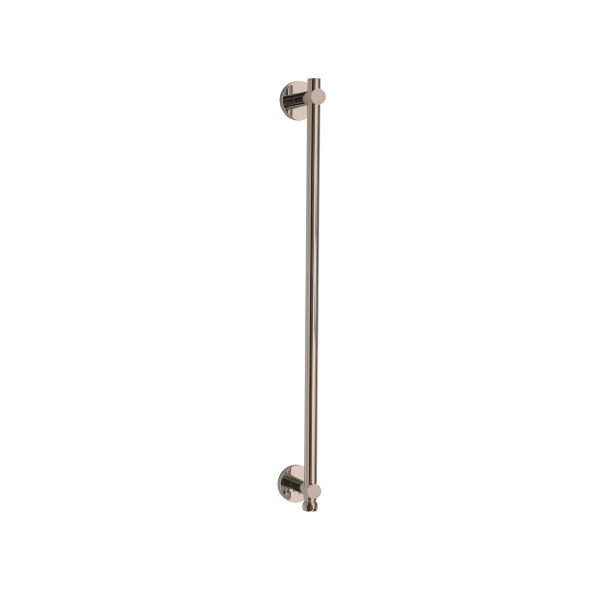 ThermaSol Shower Rail W integral Water Way round in Satin Nickel Finish Online Hot Sale