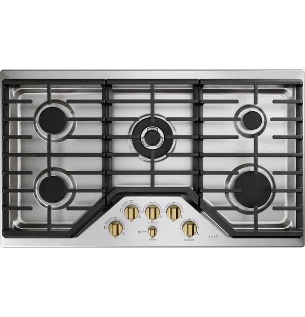 Café™ 5 Gas Cooktop Knobs - Brushed Brass Online