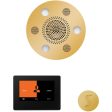 ThermaSol Wellness Steam Package with 7  ThermaTouch Round in Polished Gold Finish Online Hot Sale