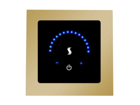 ThermaSol MicroTouch Controller Square in Polished Brass Finish Hot on Sale