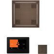 ThermaSol wellness Hydrovive Steam Package with 7  ThermaTouch Square in Oil Rubbed Bronze Finish Hot on Sale