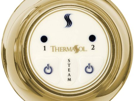 ThermaSol Easy Start Control Round in Polished Brass Finish Fashion