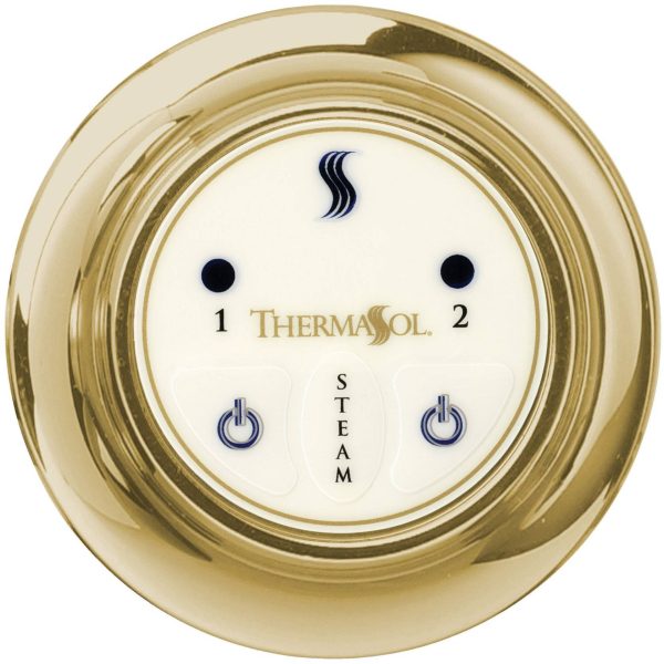 ThermaSol Easy Start Control Round in Polished Brass Finish Fashion