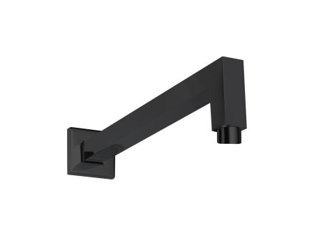 ThermaSol 16  - 90 Degree Wall Shower Arm Square in Matte Black Finish Sale