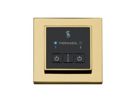 ThermaSol Easy Start Control Square in Polished Gold Finish Online now