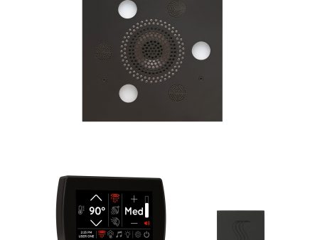 ThermaSol Wellness Steam Package with SignaTouch Square in Matte Black Finish Online Hot Sale