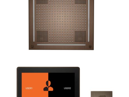 ThermaSol wellness Hydrovive Steam Package with 10  ThermaTouch Square in Antique Copper Finish on Sale