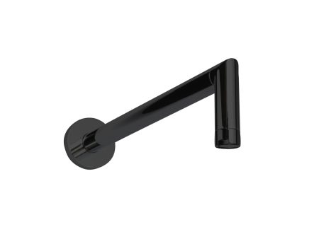 ThermaSol 16  - 90 Degree Wall Shower Arm Round in Matte Black Finish Online Hot Sale