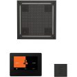 ThermaSol wellness Hydrovive Steam Package with 7  ThermaTouch Square in Matte Black Finish Hot on Sale