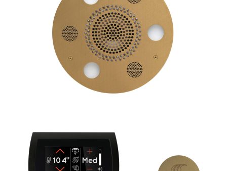 ThermaSol Wellness Steam Package with SignaTouch Round in Satin Brass Finish Supply