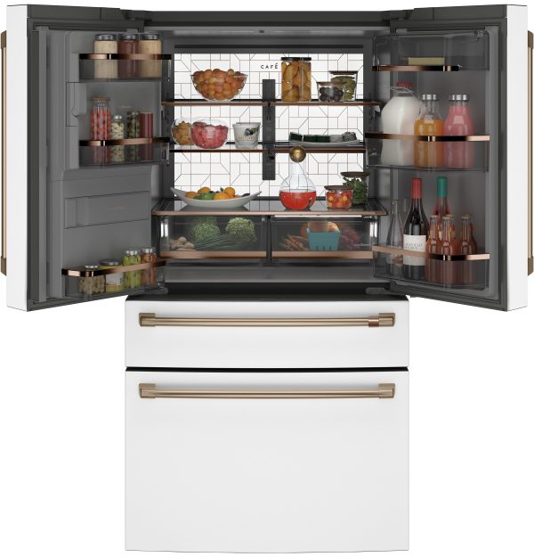 Café™ ENERGY STAR® 22.3 Cu. Ft. Smart Counter-Depth 4-Door French-Door Refrigerator Online now