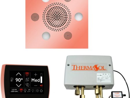 ThermaSol Wellness Shower Package with SignaTouch Square in Copper Finish Fashion