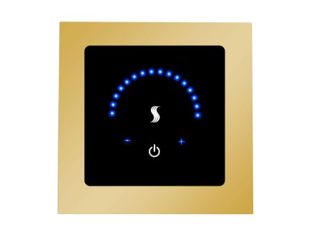 ThermaSol MicroTouch Controller Square in Polished Gold Finish on Sale