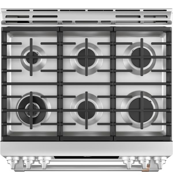 Café™ 30  Smart Slide-In, Front-Control, Dual-Fuel, Double-Oven Range with Convection Supply