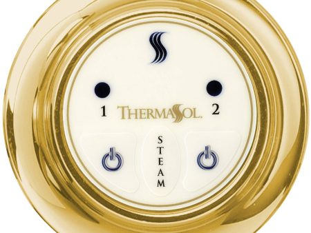 ThermaSol Easy Start Control Round in Polished Gold Finish Online now