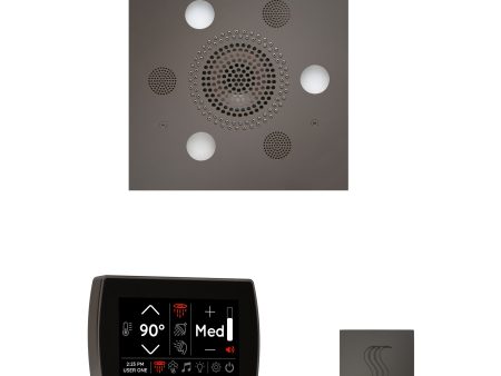 ThermaSol Wellness Steam Package with SignaTouch Square in Black Nickel Finish Cheap