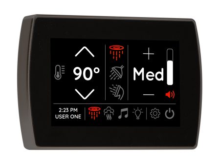 ThermaSol Signatouch Flush mount  Controller in Black Nickel Finish Online now