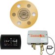 ThermaSol Wellness Shower Package with SignaTouch Round in Polished Gold Finish For Cheap