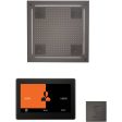 ThermaSol wellness Hydrovive Steam Package with 10  ThermaTouch Square in Black Nickel Finish Hot on Sale