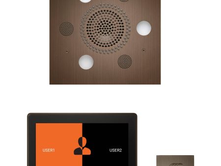 ThermaSol Wellness Steam Package with 10  ThermaTouch Square in Antique Copper Finish on Sale