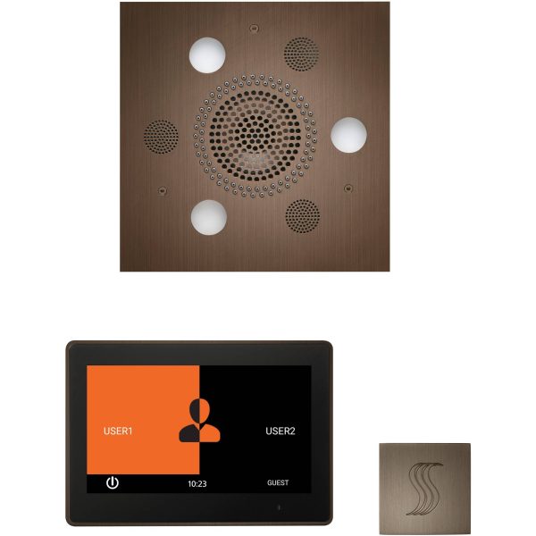 ThermaSol Wellness Steam Package with 10  ThermaTouch Square in Antique Copper Finish on Sale