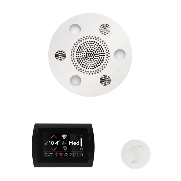 ThermaSol Wellness Steam Package with SignaTouch Round in White Finish Supply