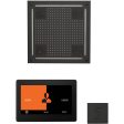 ThermaSol wellness Hydrovive Steam Package with 10  ThermaTouch Square in Matte Black Finish Sale