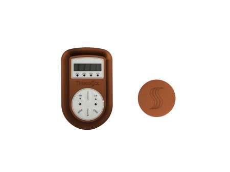 ThermaSol Signature Series Control and Steam Head Kit Round in Antique Copper Finish Hot on Sale