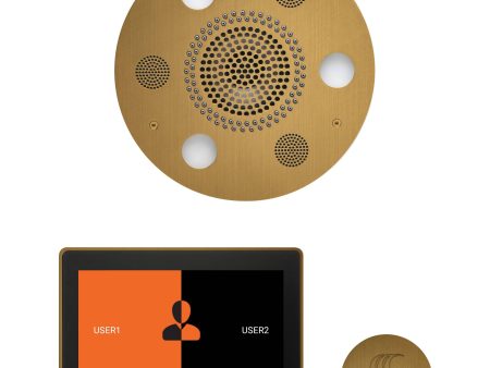 ThermaSol Wellness Steam Package with 10  ThermaTouch Round in Antique Brass Finish on Sale