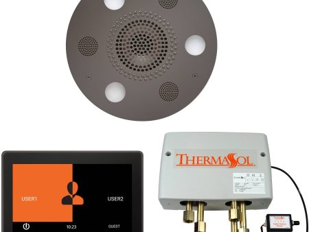 ThermaSol Wellness Shower Package with 10  ThermaTouch Round in Black Nickel Finish Discount