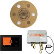 ThermaSol Wellness Shower Package with 7  ThermaTouch Round in Satin Brass Finish Sale