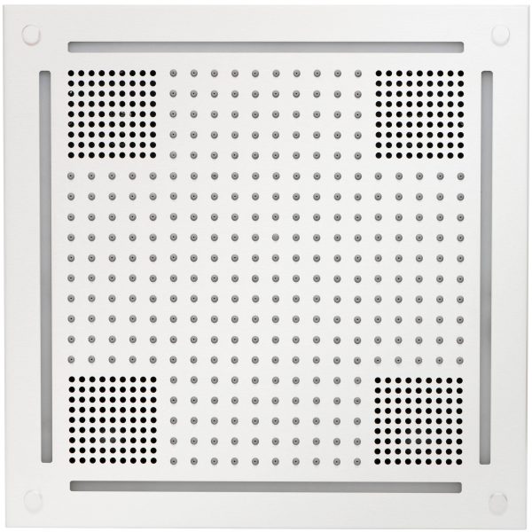 ThermaSol Hydrovive Light, Sound, Rain system Square in White Finish For Discount