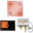 ThermaSol Wellness Hydrovive Shower Package with 10  ThermaTouch Square in Copper Finish Online now