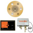 ThermaSol Wellness Shower Package with 10  ThermaTouch Round in Polished Gold Finish Fashion