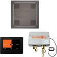 ThermaSol Wellness Hydrovive Shower Package with 7  ThermaTouch Square in Black Nickel Finish For Cheap