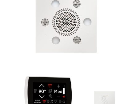 ThermaSol Wellness Steam Package with SignaTouch Square in White Finish Online Sale