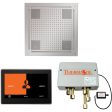 ThermaSol Wellness Hydrovive Shower Package with 10  ThermaTouch Square in Polished Chrome Finish Online