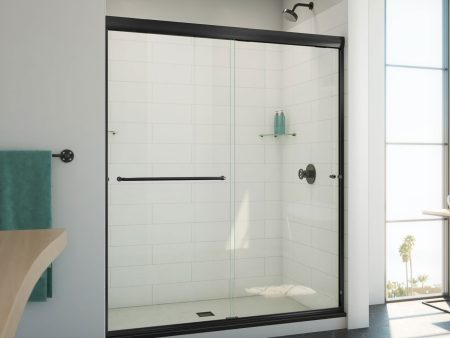 DreamLine Alliance Pro ML 56 - 60 inch W x 70 1 2 inch H Semi-Frameless Bypass Shower Door Fashion